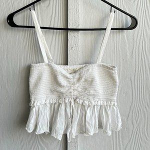 Aritzia Wilfred la boheme crop top